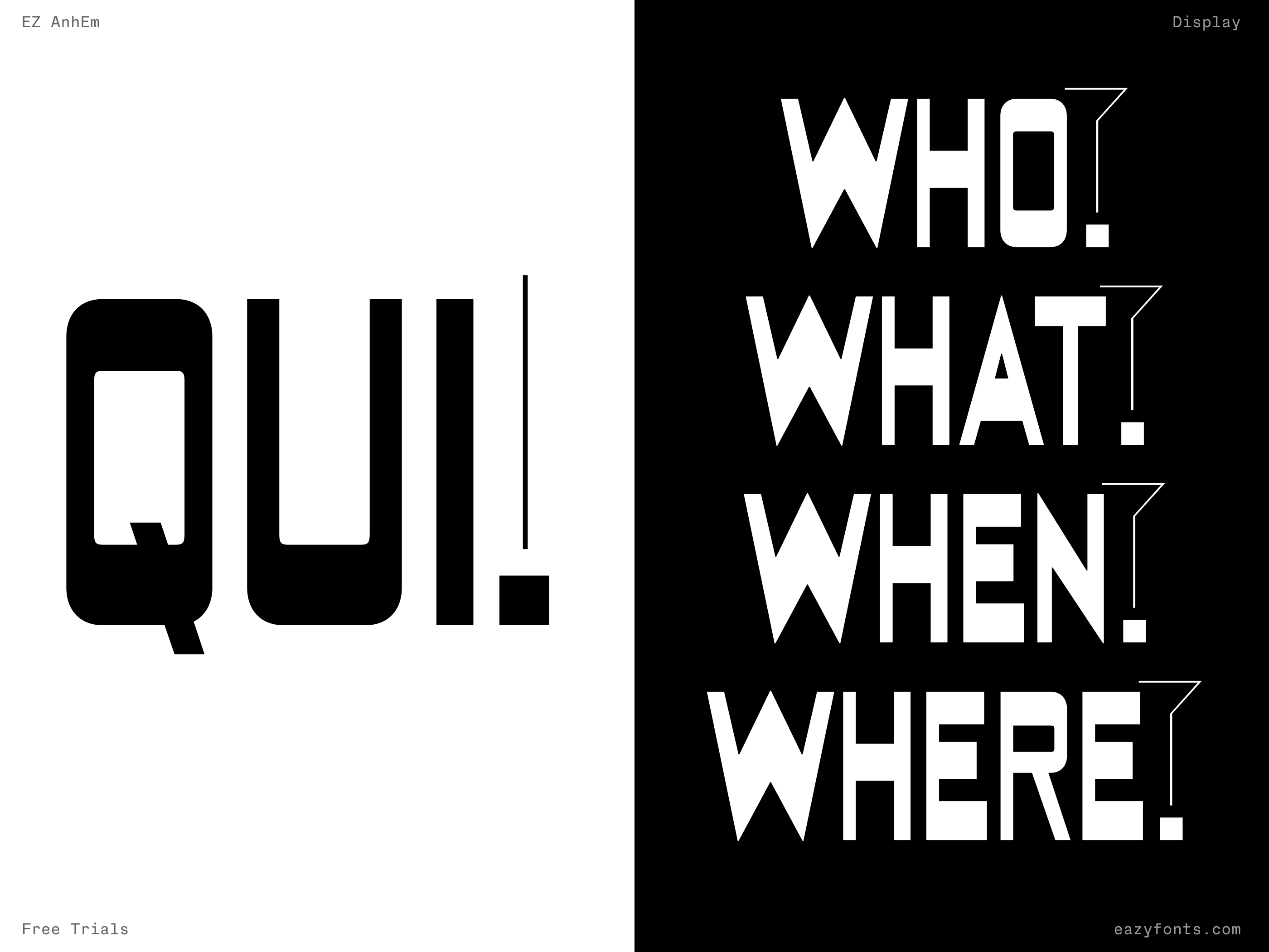 EZ AnhEm, custom typeface design by Eazy Fonts, usage