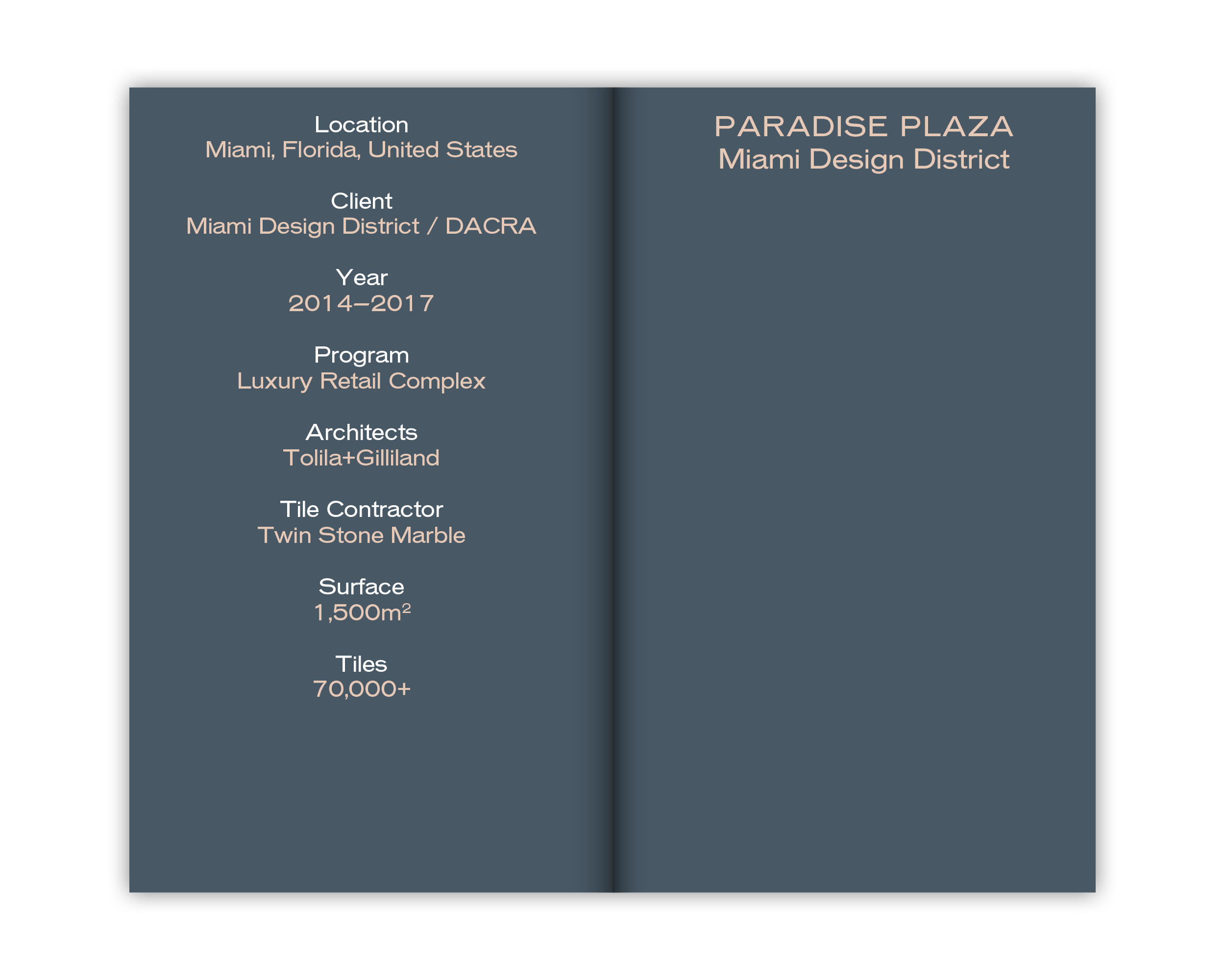 Tolila+Gilliland Atelier d’Architecture Paris France Miami Design District Paradise Plaza